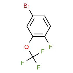 ChemSpider 2D Image | 4-Bromo-1-fluoro-2-(trifluoromethoxy)benzene | C7H3BrF4O