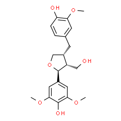 ChemSpider 2D Image | (+)-5'-methoxylariciresinol | C21H26O7