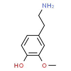 ChemSpider 2D Image | 3-Methoxytyramine | C9H13NO2