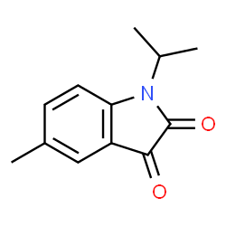 ChemSpider 2D Image | 1-Isopropyl-5-methyl-1H-indole-2,3-dione | C12H13NO2