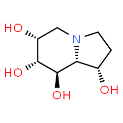 ChemSpider 2D Image | (1S,6R,7R,8R,8aR)-Octahydro-1,6,7,8-indolizinetetrol | C8H15NO4