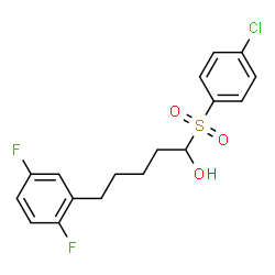 ChemSpider 2D Image | 1-[(4-Chlorophenyl)sulfonyl]-5-(2,5-difluorophenyl)-1-pentanol | C17H17ClF2O3S