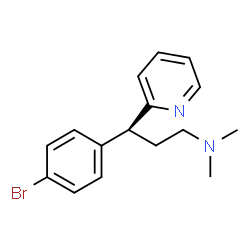 ChemSpider 2D Image | dexbrompheniramine | C16H19BrN2