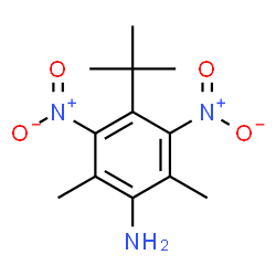 ChemSpider 2D Image | 2,6-Dimethyl-4-(2-methyl-2-propanyl)-3,5-dinitroaniline | C12H17N3O4