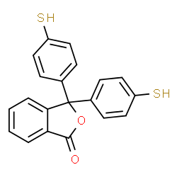 ChemSpider 2D Image | 3,3-Bis(4-sulfanylphenyl)-2-benzofuran-1(3H)-one | C20H14O2S2