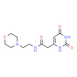 ChemSpider 2D Image | 2-(2,4-dioxo-1H-pyrimidin-6-yl)-N-[2-(4-morpholinyl)ethyl]acetamide | C12H18N4O4