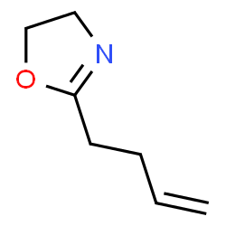 ChemSpider 2D Image | 2-(3-Buten-1-yl)-4,5-dihydro-1,3-oxazole | C7H11NO