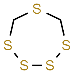 ChemSpider 2D Image | 1,2,3,4,6-Pentathiepane | C2H4S5