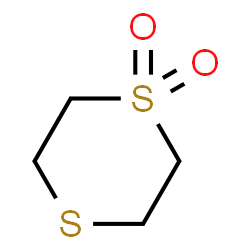 ChemSpider 2D Image | 1,4-Dithiane 1,1-dioxide | C4H8O2S2