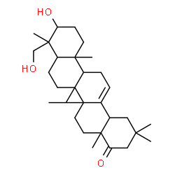 ChemSpider 2D Image | 3,23-Dihydroxyolean-12-en-22-one | C30H48O3