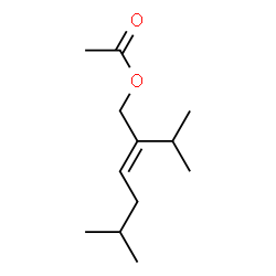 ChemSpider 2D Image | 2-Isopropyl-5-methylhex-2-enyl acetate | C12H22O2
