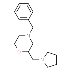 ChemSpider 2D Image | 4-Benzyl-2-(1-pyrrolidinylmethyl)morpholine | C16H24N2O