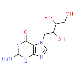 ChemSpider 2D Image | 2-amino-7-(2,3,4-trihydroxybutyl)-1,7-dihydro-6H-purin-6-one | C9H13N5O4