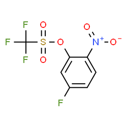 ChemSpider 2D Image | 5-Fluoro-2-nitrophenyl trifluoromethanesulfonate | C7H3F4NO5S