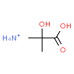 ChemSpider 2D Image | Propanoic acid, 2-hydroxy-2-methyl-, ammonium salt (1:1) | C4H12NO3