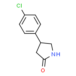 ChemSpider 2D Image | 4-(4-Chlorophenyl)-2-pyrrolidinone | C10H10ClNO