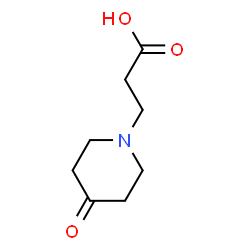 ChemSpider 2D Image | 3-(4-Oxo-1-piperidinyl)propanoic acid | C8H13NO3