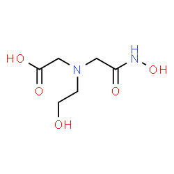 ChemSpider 2D Image | {[2-(Hydroxyamino)-2-oxoethyl](2-hydroxyethyl)amino}acetic acid | C6H12N2O5
