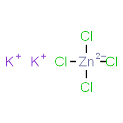 ChemSpider 2D Image | Dipotassium tetrachlorozincate(2-) | Cl4K2Zn