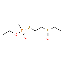 ChemSpider 2D Image | O-Ethyl S-[2-(ethylsulfinyl)ethyl] methylphosphonothioate | C7H17O3PS2