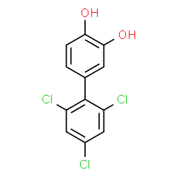 ChemSpider 2D Image | 2',4',6'-Trichloro-3,4-biphenyldiol | C12H7Cl3O2