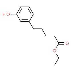 ChemSpider 2D Image | Ethyl 5-(3-hydroxyphenyl)pentanoate | C13H18O3