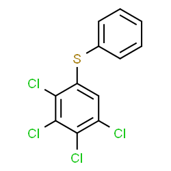 ChemSpider 2D Image | 1,2,3,4-Tetrachloro-5-(phenylsulfanyl)benzene | C12H6Cl4S