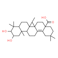 ChemSpider 2D Image | 2,3-Dihydroxyolean-13(18)-en-28-oic acid | C30H48O4