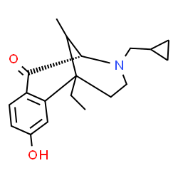 ChemSpider 2D Image | (9S)-10-(Cyclopropylmethyl)-1-ethyl-4-hydroxy-13-methyl-10-azatricyclo[7.3.1.0~2,7~]trideca-2,4,6-trien-8-one | C19H25NO2