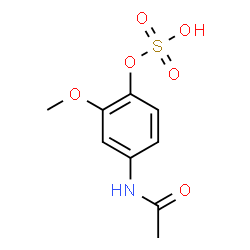 ChemSpider 2D Image | N-[3-Methoxy-4-(sulfooxy)phenyl]acetamide | C9H11NO6S