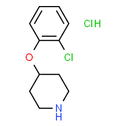 ChemSpider 2D Image | 4-(2-Chlorophenoxy)piperidinehydrochloride | C11H15Cl2NO