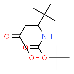 ChemSpider 2D Image | 4,4-Dimethyl-3-({[(2-methyl-2-propanyl)oxy]carbonyl}amino)pentanoic acid | C12H23NO4