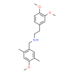 ChemSpider 2D Image | 2-(3,4-Dimethoxyphenyl)-N-(4-methoxy-2,5-dimethylbenzyl)ethanamine | C20H27NO3