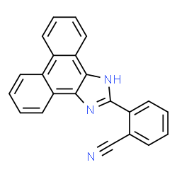 ChemSpider 2D Image | 2-(1H-Phenanthro[9,10-d]imidazol-2-yl)benzonitrile | C22H13N3
