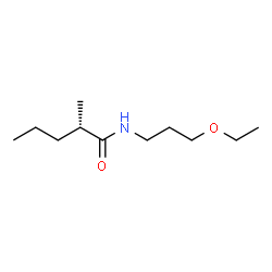 ChemSpider 2D Image | (2S)-N-(3-Ethoxypropyl)-2-methylpentanamide | C11H23NO2