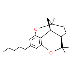 ChemSpider 2D Image | (1R,4R,13S)-1,5,5-Trimethyl-9-pentyl-6,15-dioxatetracyclo[9.3.1.0~4,13~.0~7,12~]pentadeca-7,9,11-triene | C21H30O2