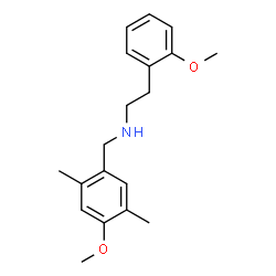 ChemSpider 2D Image | N-(4-Methoxy-2,5-dimethylbenzyl)-2-(2-methoxyphenyl)ethanamine | C19H25NO2