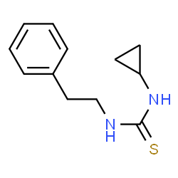 ChemSpider 2D Image | 1-Cyclopropyl-3-(2-phenylethyl)thiourea | C12H16N2S