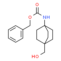 ChemSpider 2D Image | Benzyl [4-(hydroxymethyl)bicyclo[2.2.2]oct-1-yl]carbamate | C17H23NO3