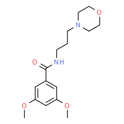 ChemSpider 2D Image | 3,5-Dimethoxy-N-[3-(4-morpholinyl)propyl]benzamide | C16H24N2O4