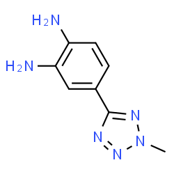 ChemSpider 2D Image | 4-(2-Methyl-2H-tetrazol-5-yl)-1,2-benzenediamine | C8H10N6