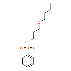 ChemSpider 2D Image | N-(3-Butoxypropyl)benzenesulfonamide | C13H21NO3S