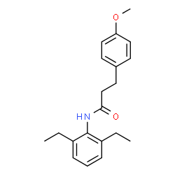 ChemSpider 2D Image | N-(2,6-Diethylphenyl)-3-(4-methoxyphenyl)propanamide | C20H25NO2