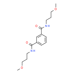 ChemSpider 2D Image | N,N'-Bis(3-methoxypropyl)isophthalamide | C16H24N2O4