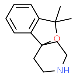 ChemSpider 2D Image | 3,3-Dimethyl-3H-spiro[2-benzofuran-1,4'-piperidine] | C14H19NO