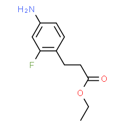 ChemSpider 2D Image | Ethyl 3-(4-amino-2-fluorophenyl)propanoate | C11H14FNO2