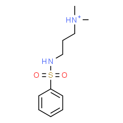 ChemSpider 2D Image | N,N-Dimethyl-3-[(phenylsulfonyl)amino]-1-propanaminium | C11H19N2O2S