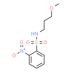 ChemSpider 2D Image | N-(3-Methoxypropyl)-2-nitrobenzenesulfonamide | C10H14N2O5S