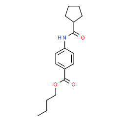 ChemSpider 2D Image | Butyl 4-[(cyclopentylcarbonyl)amino]benzoate | C17H23NO3