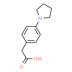 ChemSpider 2D Image | [4-(1-Pyrrolidinyl)phenyl]acetic acid | C12H15NO2
